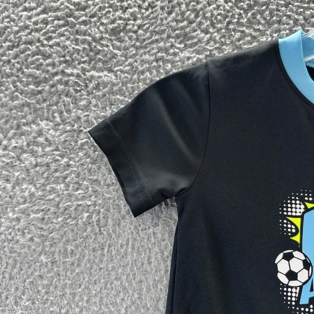 Under Armour T-Shirt Boys Size 2T  Black Short Sleeve Graphic T Shirt Boys 2T